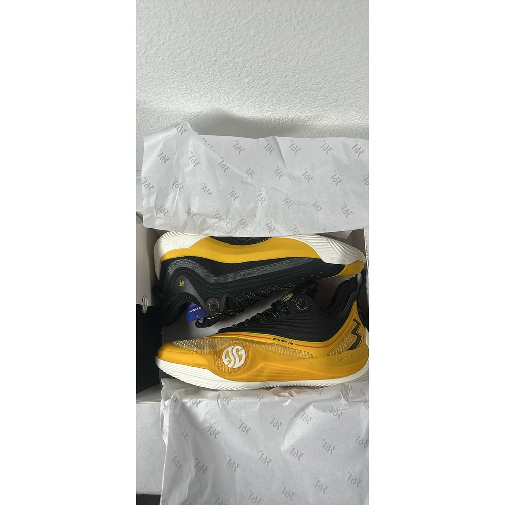 361 Degrees Zen VI Mens Basketball Shoes Yellow Black‎ C2430-4002 Size 10.5 New - Picture 2 of 5